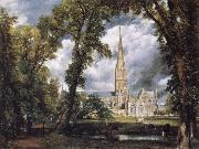 John Constable Salisbury Cathedral from the Bishop-s Grounds china oil painting artist